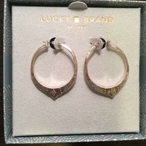 BNIB Lucky Brand Hoop Earrings